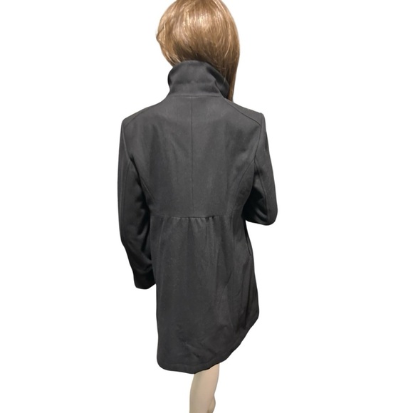 Colebrooke Black Size L Wood Blend Coat - Picture 3 of 6